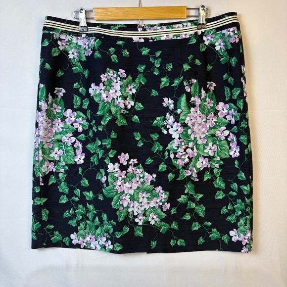 Talbots Women Knee Length Pencil Skirt Sz 14WP Romantic Dressy Preppy Spring - Picture 2 of 12